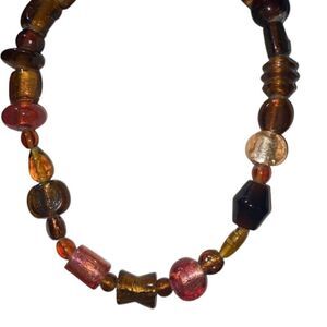 Venetian Style Italian Murano Glass Bead Necklace